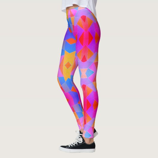 Leggings Art Abstrait Multicolore (Gauche)