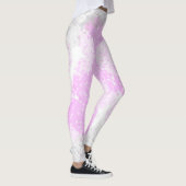 Leggings Art Abstrait Pale Pastel Pink Grey Minimalisme (Droite)