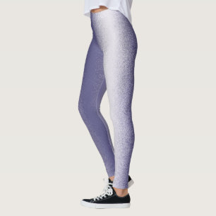 Leggings Art Abstrait Pastel Lavender violet blanc