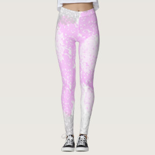 Leggings Art Abstrait Pastel Pâle Rose Gris Minimalisme