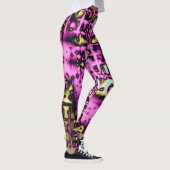 Leggings Art Abstrait rose (Droite)