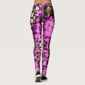 Leggings Art Abstrait rose (Dos)
