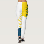 Leggings Art abstrait urbain moderne, simple, minimal et te (Dos)