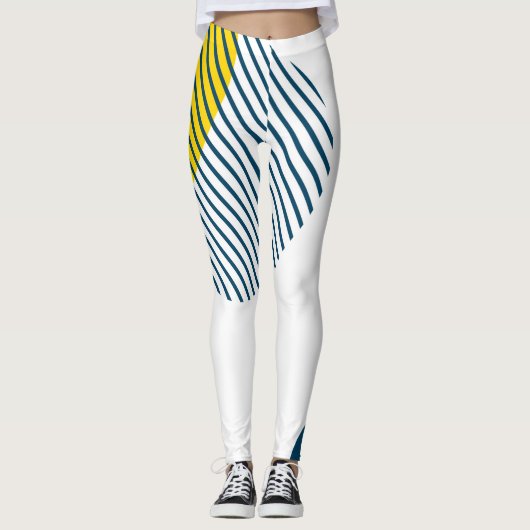 Leggings Art abstrait urbain moderne, simple, minimal et te (Devant)