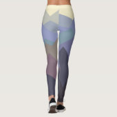 Leggings Art Abstrait Winter Mountains Design (Dos)