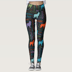 Leggings Art australien de mot de berger australien