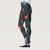 Leggings Art australien de mot de berger australien (Gauche)