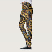 Leggings Art aztèque, dynamique, reflétant la culture (Gauche)