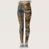 Leggings Art aztèque, dynamique, reflétant la culture (Devant)