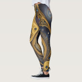 Leggings Art aztèque, dynamique, reflétant la culture (Gauche)