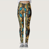 Leggings Art aztèque, dynamique, reflétant la culture (Devant)