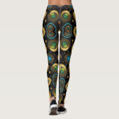 Leggings Art aztèque, dynamique, reflétant la culture (Dos)