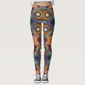 Leggings Art aztèque, dynamique, reflétant la culture (Devant)