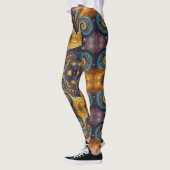 Leggings Art aztèque, dynamique, reflétant la culture (Gauche)