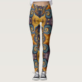 Leggings Art aztèque, dynamique, reflétant la culture (Devant)
