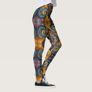Leggings Art aztèque, dynamique, reflétant la culture