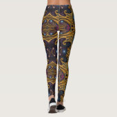 Leggings Art aztèque, dynamique, reflétant la culture (Dos)