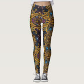 Leggings Art aztèque, dynamique, reflétant la culture (Devant)