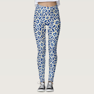 Leggings Art Batik Bleu Bleu
