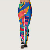 Leggings Art brillant Gras Artsy géométrique Forme Motif (Dos)