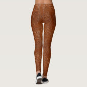 Leggings Art Brown occidental (Dos)