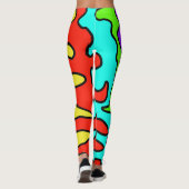 Leggings art coloré amusant (Dos)