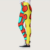 Leggings art coloré amusant (Gauche)
