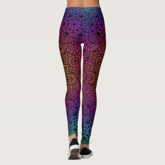 Leggings Art coloré vif (Dos)