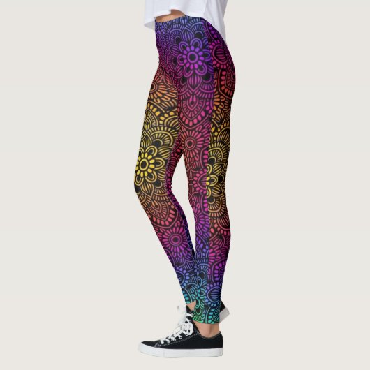 Leggings Art coloré vif (Gauche)