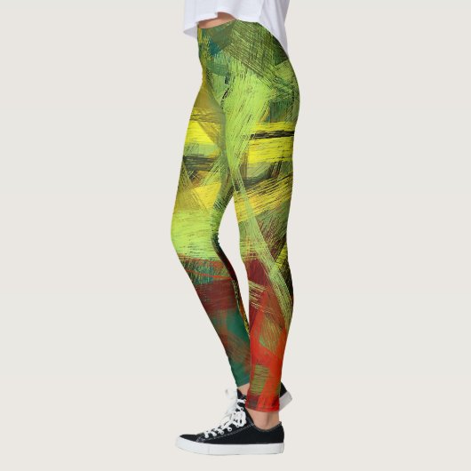 Leggings Art couleur Abstrait #17 (Gauche)