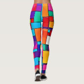 Leggings Art couleur géométrique (Dos)