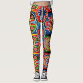 Leggings Art de camion inclus avec des fleurs et des (Devant)