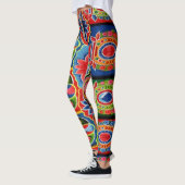 Leggings Art de camion inclus avec des fleurs et des (Gauche)