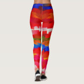 Leggings Art de couleur abstrait (Dos)