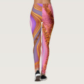 Leggings art de couleur vibratoire (Dos)