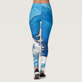 Leggings Art de Fox d'hiver (Dos)