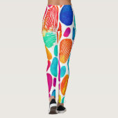Leggings Art de fusion d'empreintes digitales (Dos)