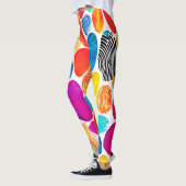 Leggings Art de fusion d'empreintes digitales (Gauche)