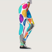 Leggings Art de fusion d'empreintes digitales (Droite)