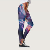 Leggings Art de la nébuleuse de l'espace abstrait - Cosmiqu (Droite)