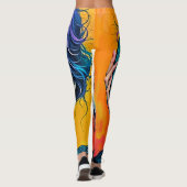 Leggings Art de l'auto-réflexion brisé (Dos)