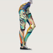 Leggings Art de l'auto-réflexion brisé (Droite)