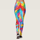 Leggings Art de l'expressionnisme Abstrait coloré (Dos)