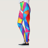 Leggings Art de l'expressionnisme Abstrait coloré (Gauche)