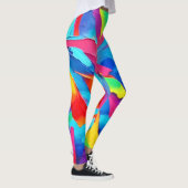 Leggings Art de l'expressionnisme Abstrait coloré (Droite)