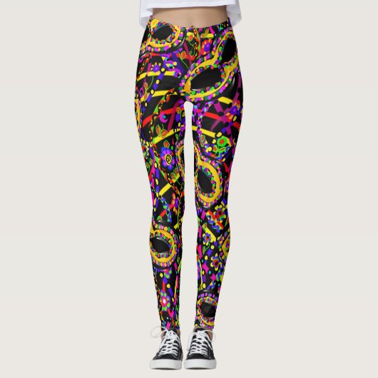 Leggings Art de Mardi Gras (Devant)