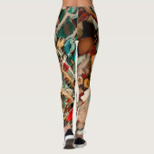Leggings Art de mosaïque coloré (Dos)