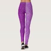 Leggings Art de mosaïque violet rose (Dos)