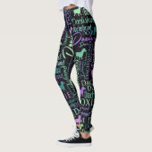 Leggings Art de mot de teckel (Gauche)
