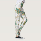 Leggings Art de Noël abstrait (Droite)